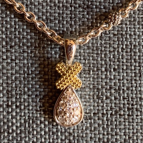 LAGOS Drop X Diamond Pendant Necklace - Picture 13 of 15